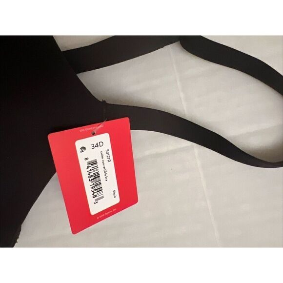 SPANX Super Flattering Ladies Swim Convertible Bra Top Black Sz 34D - Picture 2 of 9